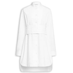 Alaia Elegant White Long Sleeve Dress